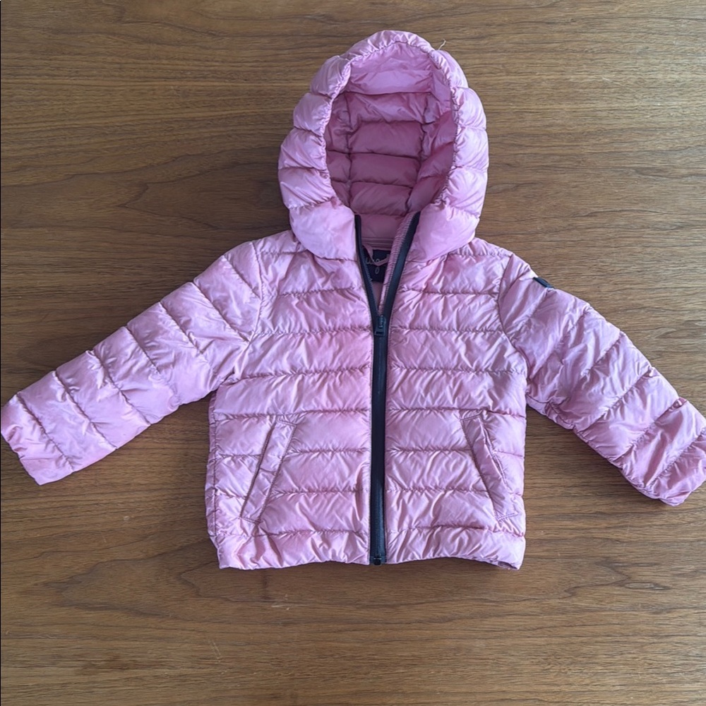 Il Gufo Pink Puffer Jacket with Hood
